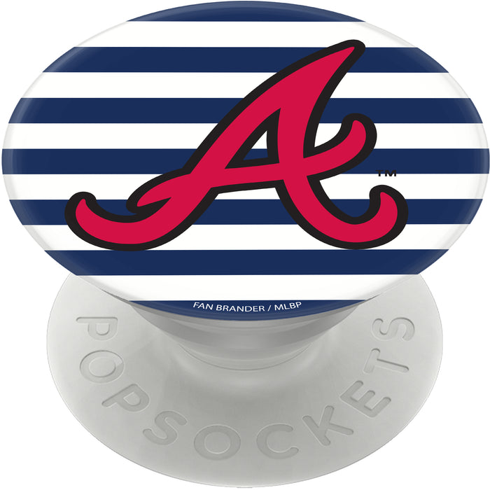 PopSocket PopGrip with Atlanta Braves Primary Logo with Stripes