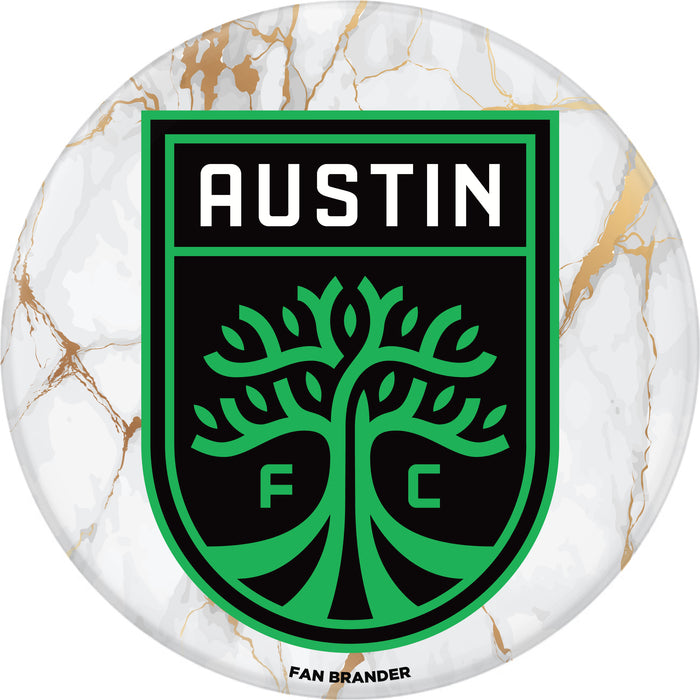 PopSocket PopGrip with  Austin FC White Marble design