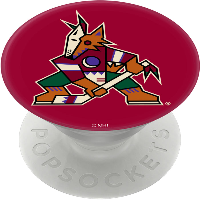PopSocket PopGrip with Arizona Coyotes Team Color Background