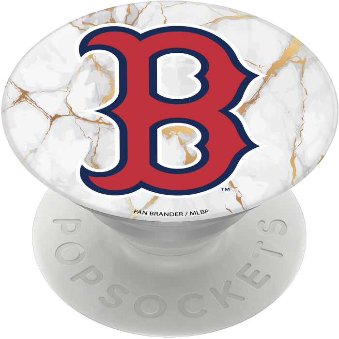 PopSocket PopGrip with Boston Red Sox White Marble design