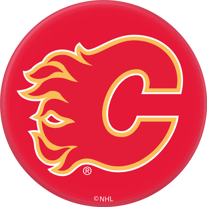 PopSocket PopGrip with Calgary Flames Team Color Background