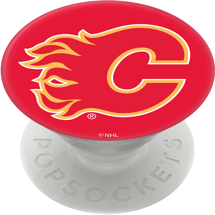 PopSocket PopGrip with Calgary Flames Team Color Background