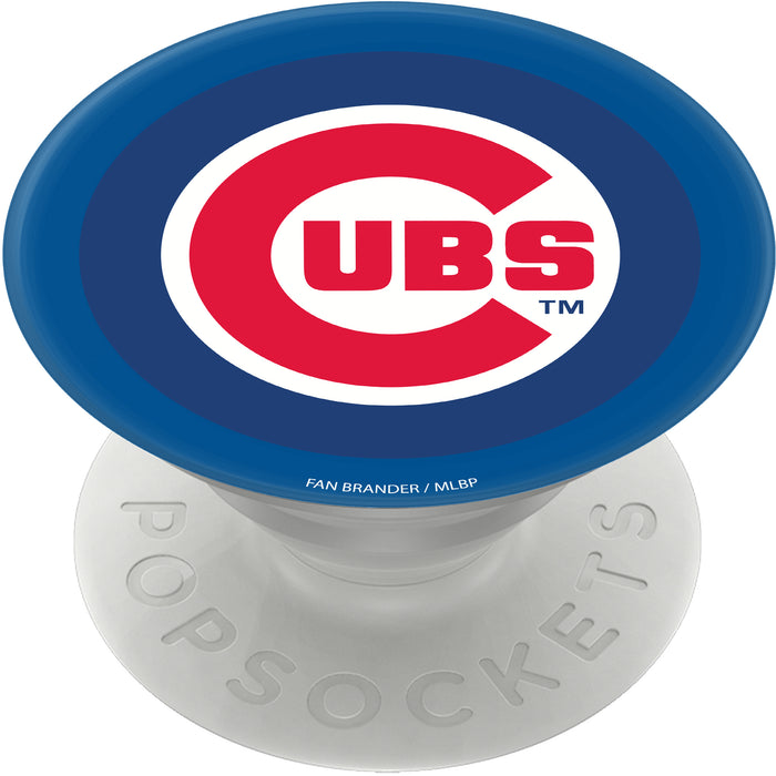 PopSocket PopGrip with Chicago Cubs Primary Logo on Team Color Background