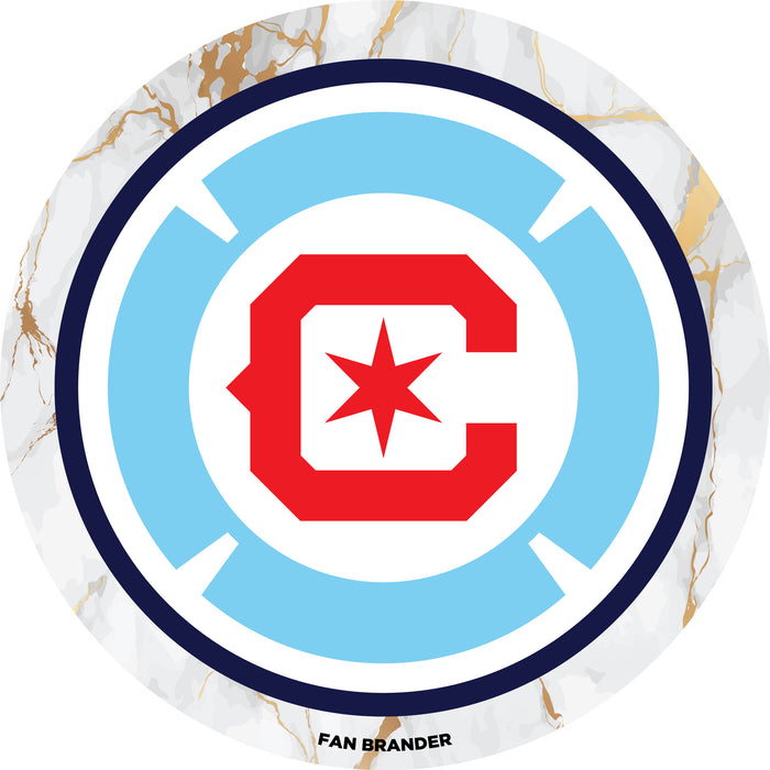 PopSocket PopGrip with  Chicago Fire White Marble design
