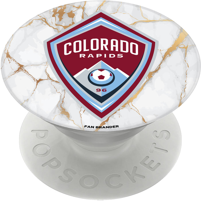 PopSocket PopGrip with  Colorado Rapids White Marble design