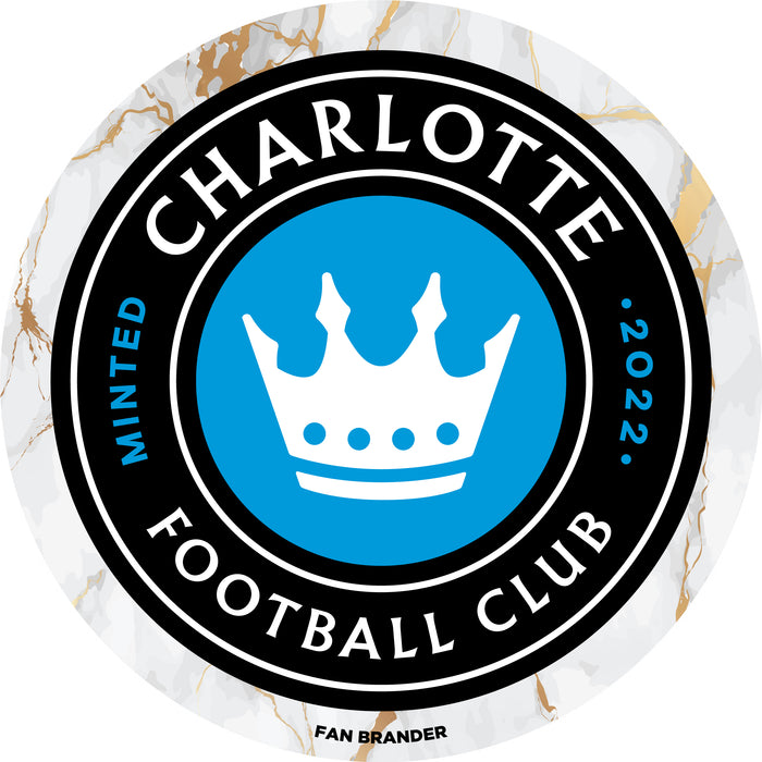 PopSocket PopGrip with  Charlotte FC White Marble design