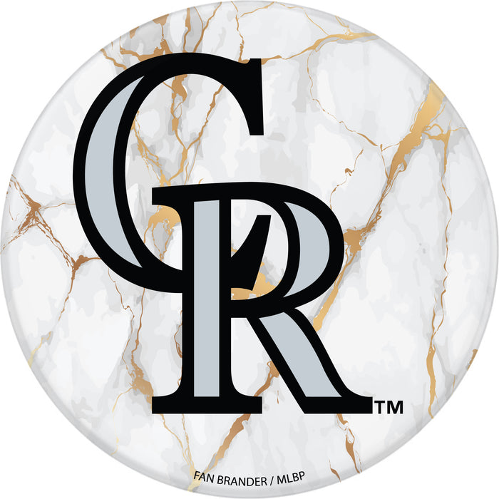 PopSocket PopGrip with Colorado Rockies White Marble design