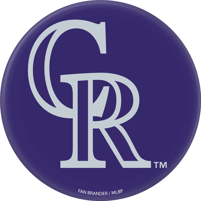 PopSocket PopGrip with Colorado Rockies Primary Logo on Team Color Background