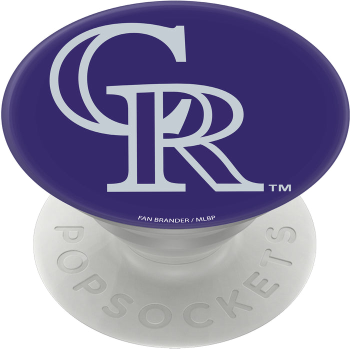 PopSocket PopGrip with Colorado Rockies Primary Logo on Team Color Background