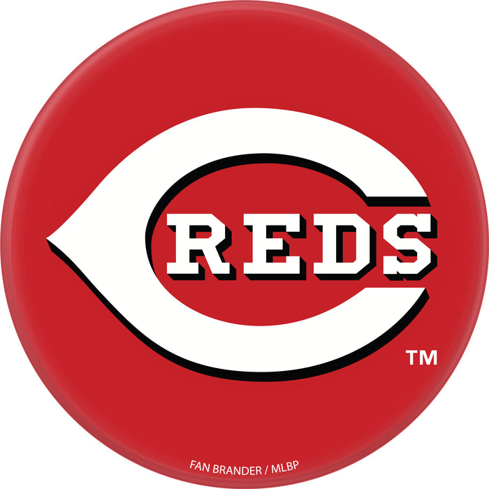 PopSocket PopGrip with Cincinnati Reds Primary Logo on Team Color Background