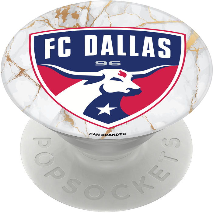 PopSocket PopGrip with  FC Dallas White Marble design