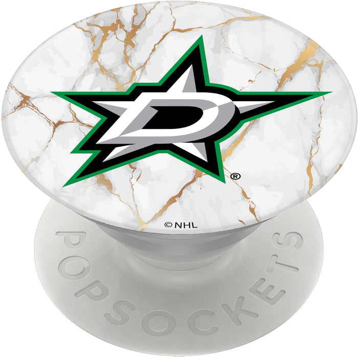 PopSocket PopGrip with Dallas Stars White Marble design