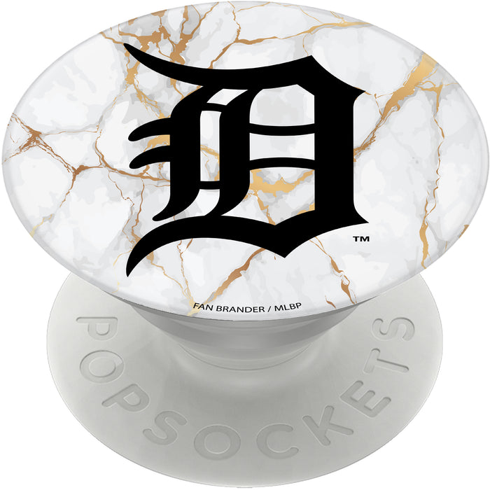 PopSocket PopGrip with Detroit Tigers White Marble design