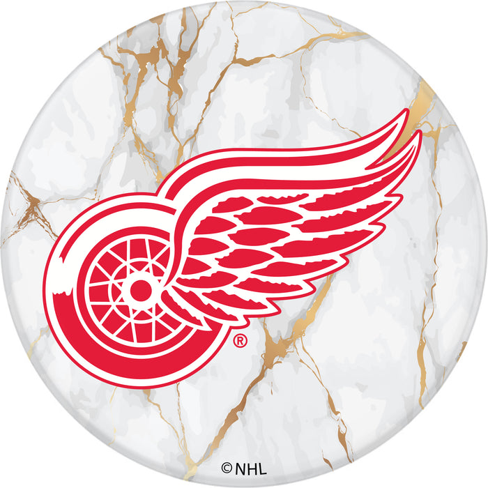 PopSocket PopGrip with Detroit Red Wings White Marble design