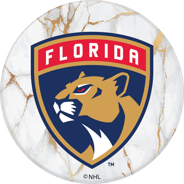 PopSocket PopGrip with Florida Panthers White Marble design