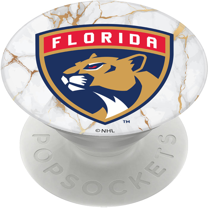 PopSocket PopGrip with Florida Panthers White Marble design