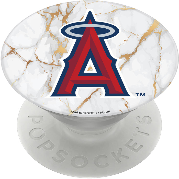 PopSocket PopGrip with Los Angeles Angels White Marble design