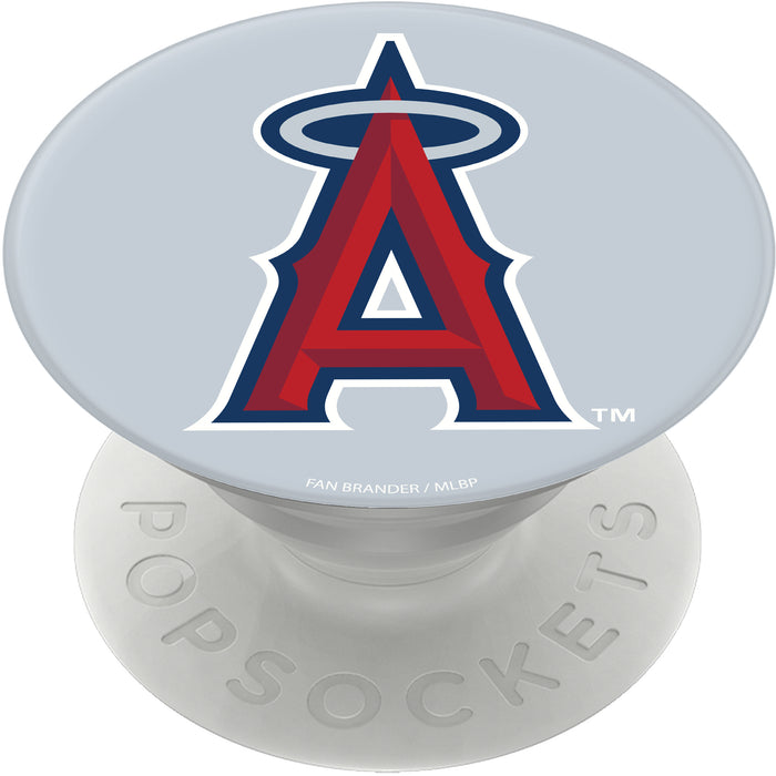 PopSocket PopGrip with Los Angeles Angels Primary Logo on Team Color Background