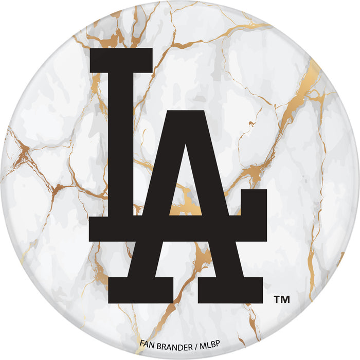 PopSocket PopGrip with Los Angeles Dodgers White Marble design