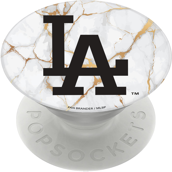 PopSocket PopGrip with Los Angeles Dodgers White Marble design