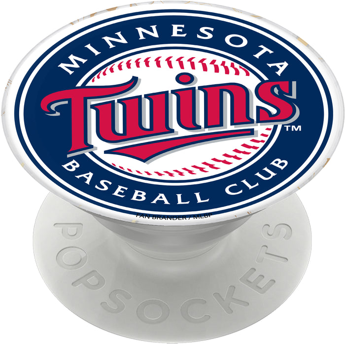PopSocket PopGrip with Minnesota Twins White Marble design