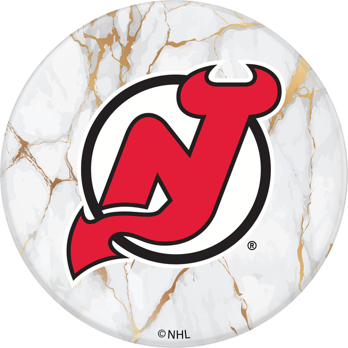 PopSocket PopGrip with New Jersey Devils White Marble design