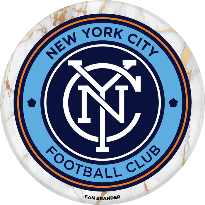 PopSocket PopGrip with  New York City FC White Marble design