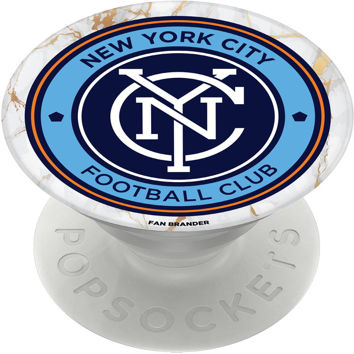 PopSocket PopGrip with  New York City FC White Marble design