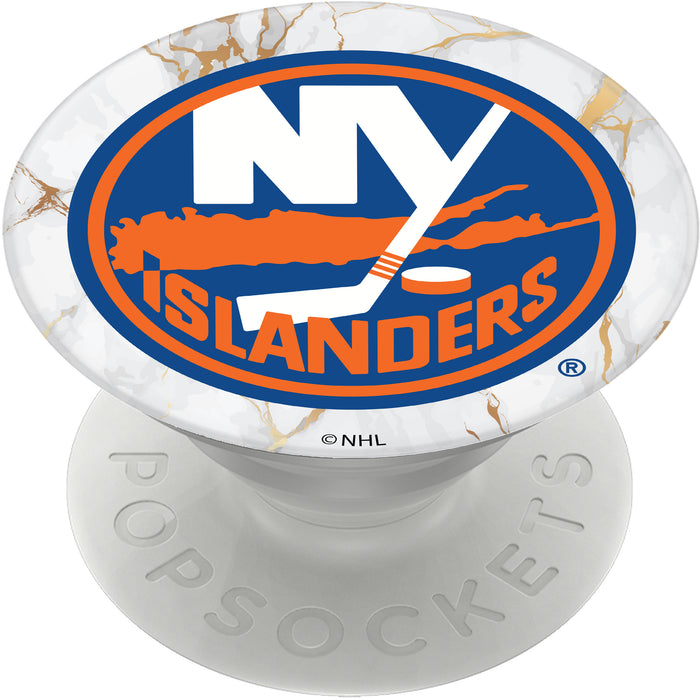 PopSocket PopGrip with New York Islanders White Marble design