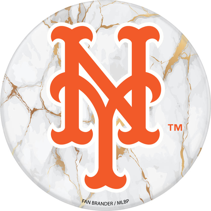 PopSocket PopGrip with New York Mets White Marble design