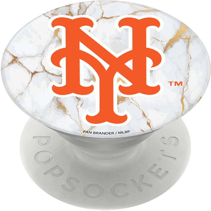 PopSocket PopGrip with New York Mets White Marble design