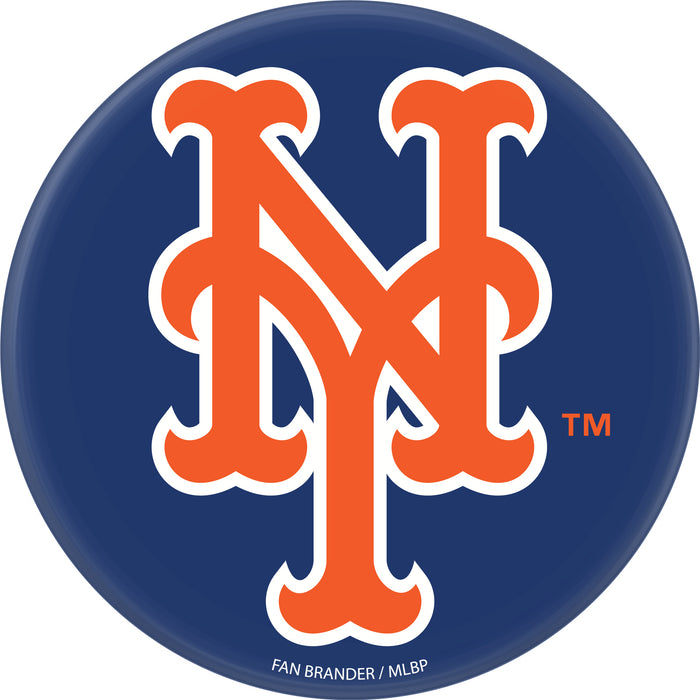 PopSocket PopGrip with New York Mets Primary Logo on Team Color Background