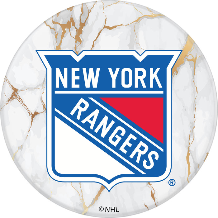 PopSocket PopGrip with New York Rangers White Marble design