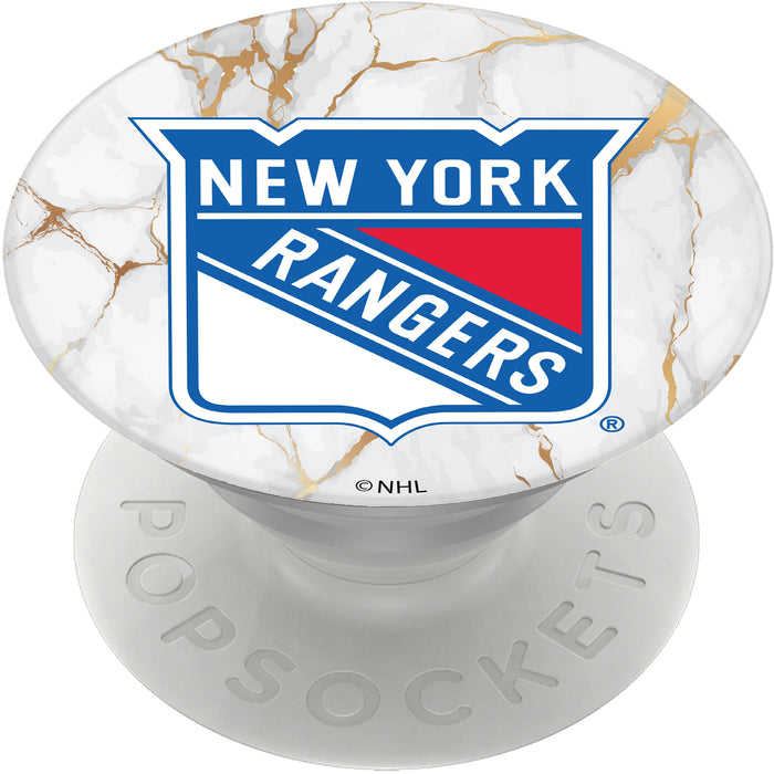 PopSocket PopGrip with New York Rangers White Marble design
