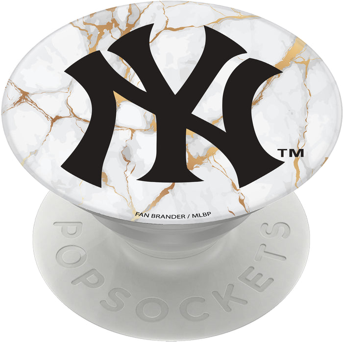PopSocket PopGrip with New York Yankees White Marble design