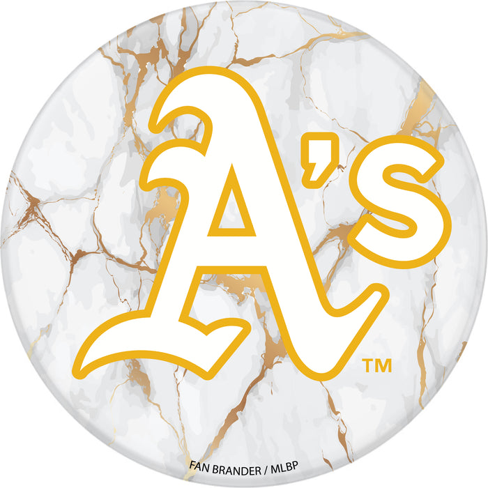 PopSocket PopGrip with Oakland Athletics White Marble design