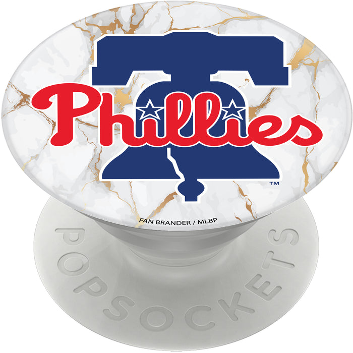 PopSocket PopGrip with Philadelphia Phillies White Marble design