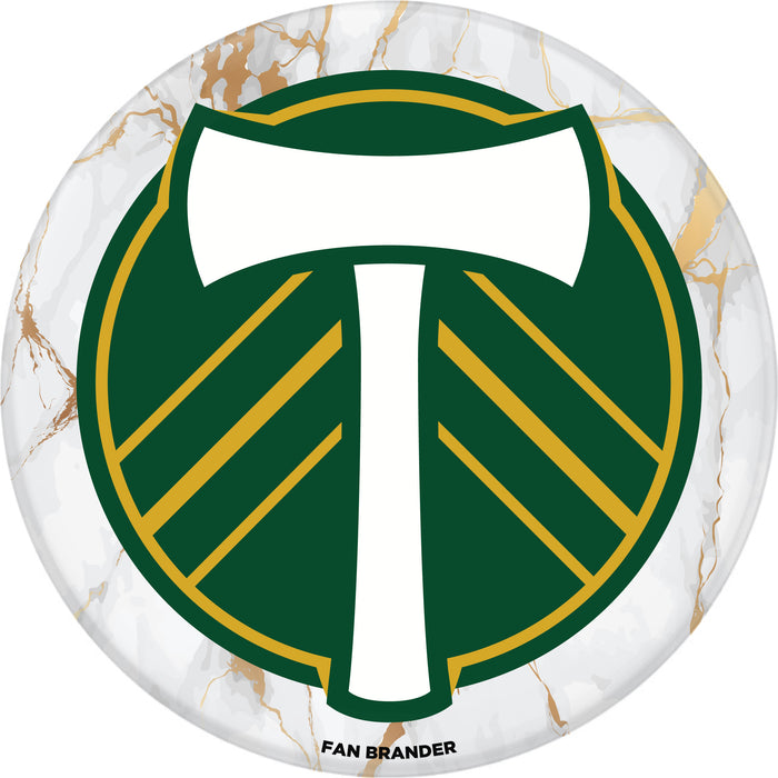 PopSocket PopGrip with  Portland Timbers White Marble design