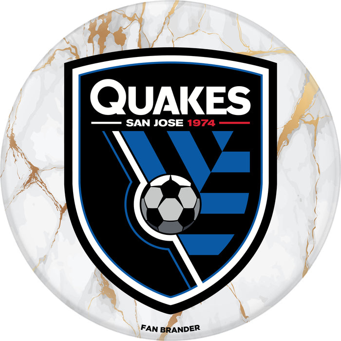 PopSocket PopGrip with  San Jose Earthquakes White Marble design