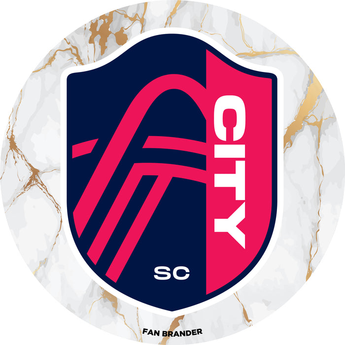 PopSocket PopGrip with  St. Louis City SC White Marble design