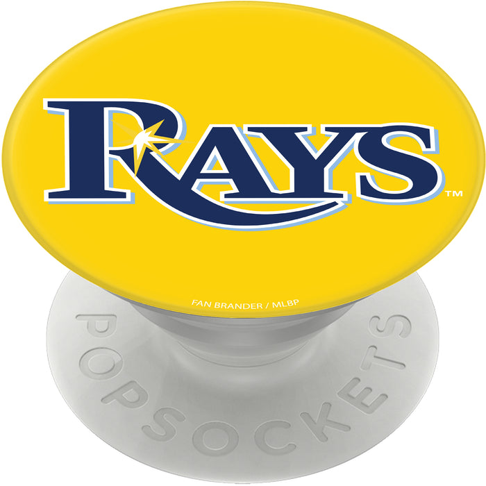 PopSocket PopGrip with Tampa Bay Rays Primary Logo on Team Color Background