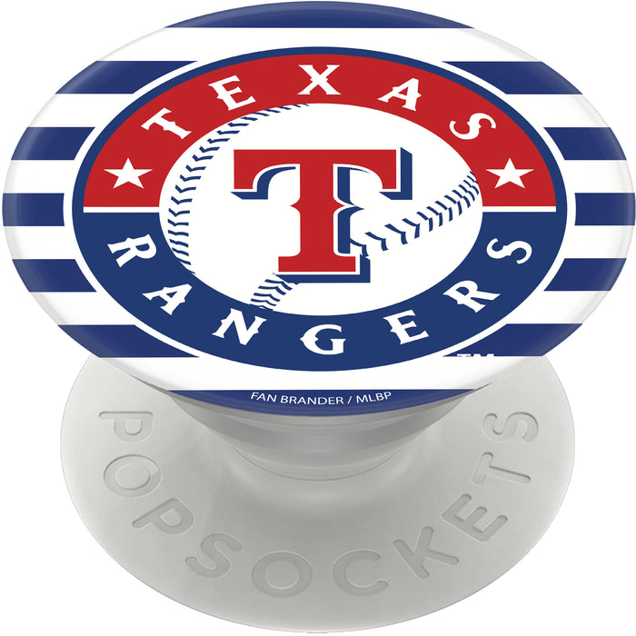 PopSocket PopGrip with Texas Rangers Primary Logo with Stripes