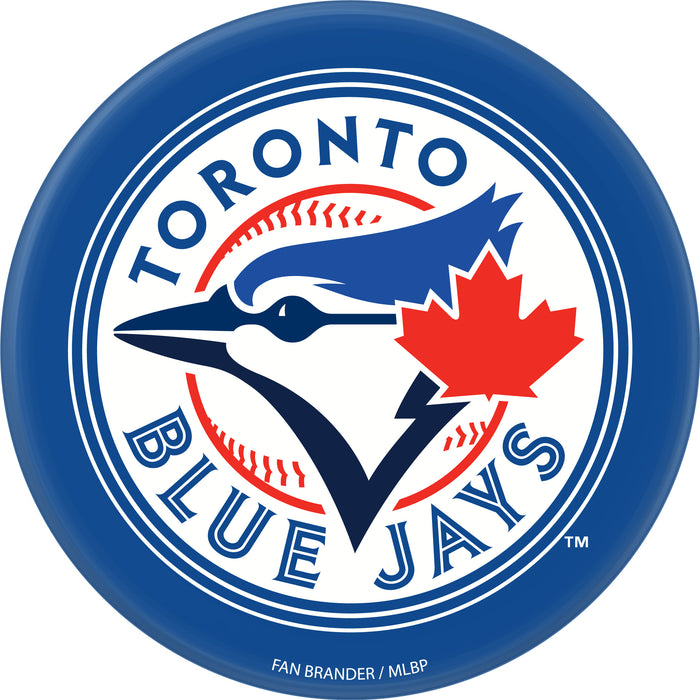 PopSocket PopGrip with Toronto Blue Jays Primary Logo on Team Color Background