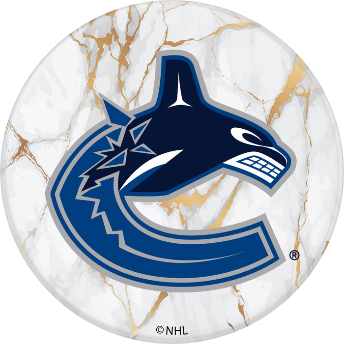 PopSocket PopGrip with Vancouver Canucks White Marble design