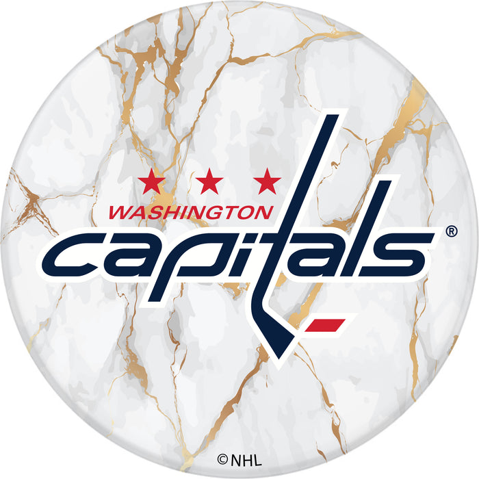 PopSocket PopGrip with Washington Capitals White Marble design