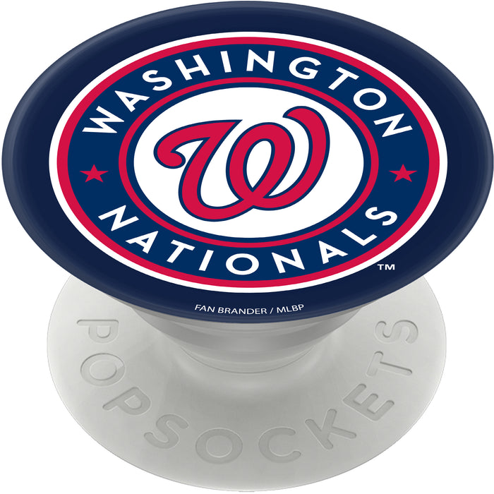 PopSocket PopGrip with Washington Nationals Primary Logo on Team Color Background