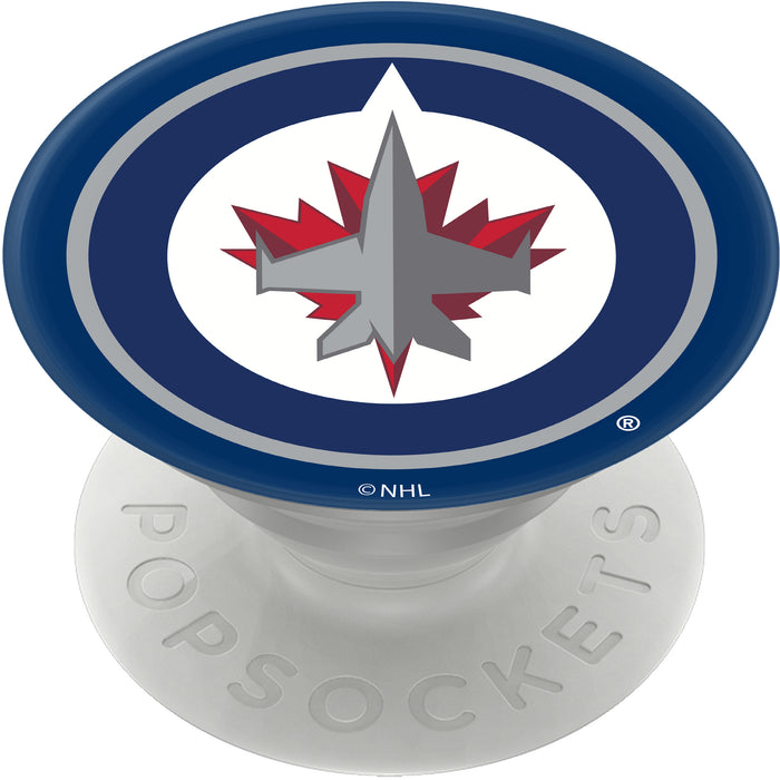 PopSocket PopGrip with Winnipeg Jets Team Color Background