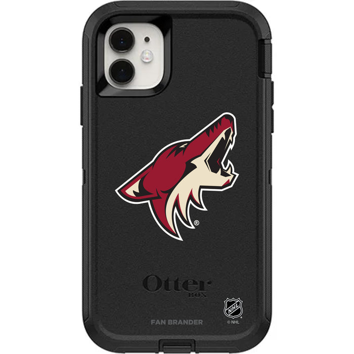 OtterBox Black Phone case with Arizona Coyotes Primary Logo