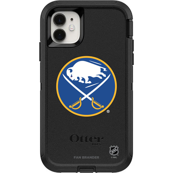 OtterBox Black Phone case with Buffalo Sabres Primary Logo