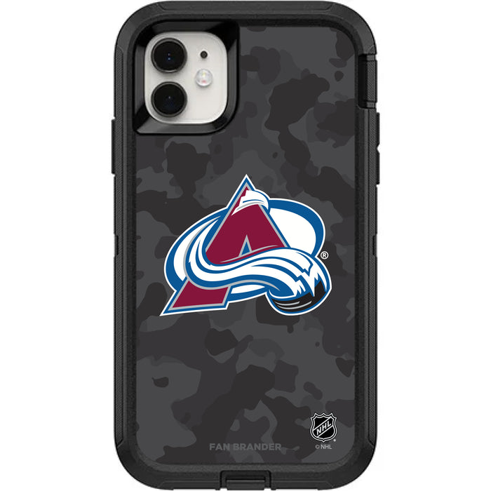 OtterBox Black Phone case with Colorado Avalanche Urban Camo design